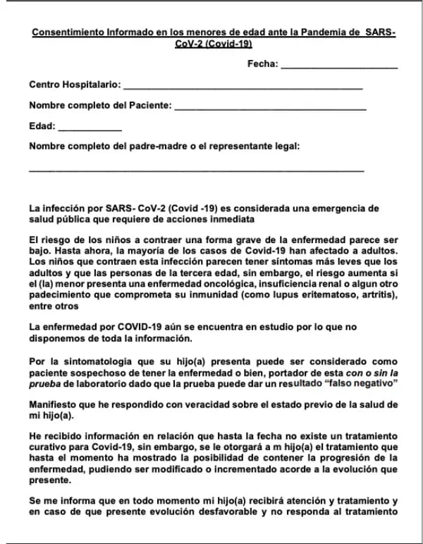 Covid consentimiento 2020